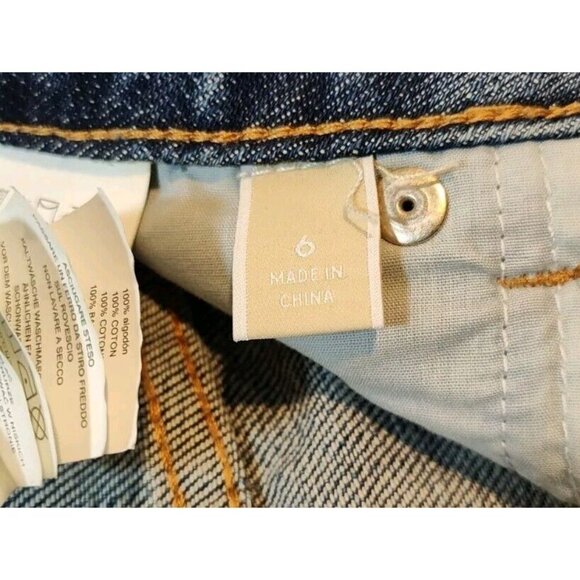 Michael Kors Graffiti Embroidered Cropped Jeans Women's Size 6 NYC HTF Hippie - Picture 5 of 10